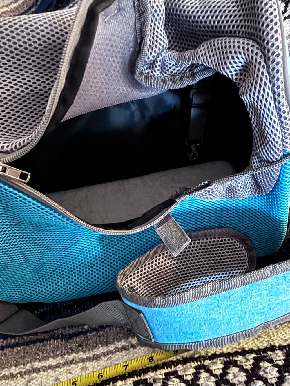 Blue Mesh Pet Sling Carrier - Picture 5 of 10